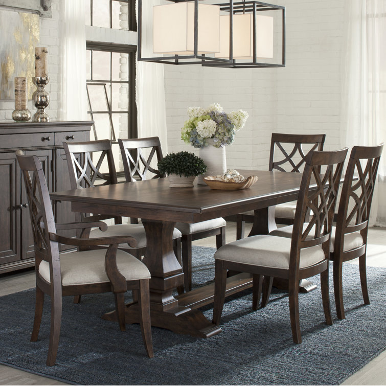 Trisha Yearwood Home Collection Extendable Solid Wood Dining Set